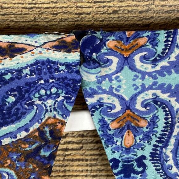 Maeve Medallion Silk Sleeveless V-Neck Maxi Dress Cutout Back Size 8 - Picture 9 of 13